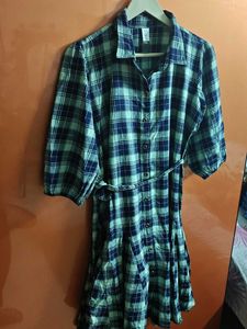 Plaid Shirt Dress