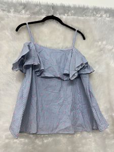 Honey Blue Gingham Top