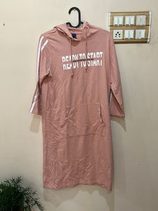 Hoodie Dress With Cap