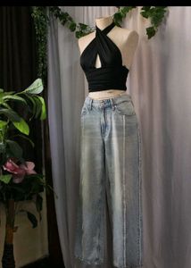 Zara Black Halter Top