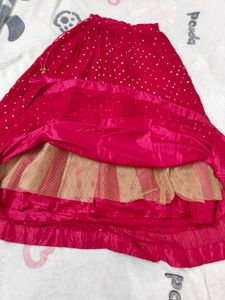 Rani pink Bridesmaid Lehenga Crop Top