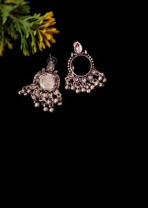 Stylish Black Jhumka Earrings