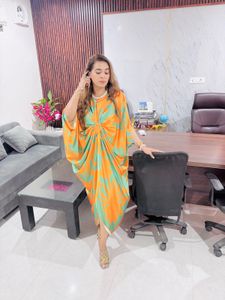 Orange beautiful kaftan