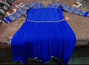Navy Blue Full Flared Anarkali