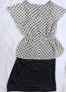 Polka Dot Dress - Attached Dres