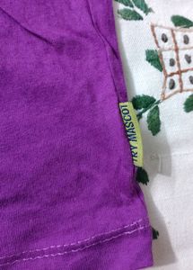 Purple Cotton Sleeveless Vest (Boy)
