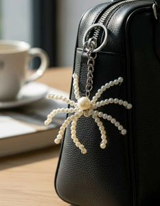 Spider Pearl Keychain