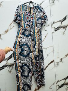 Patterned Women's Jumpsuit
