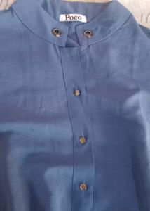 Beautiful Blue Colour 2 In 1 Top