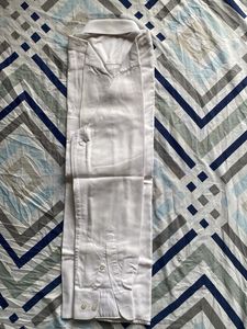 Byford White Cotton Dress Shirt : Full Sleeve