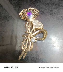 🦋 Butterfly Stone Hair Claw Clip
