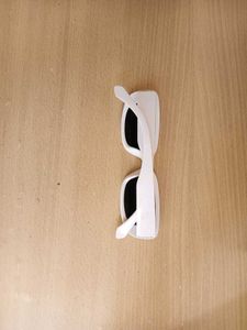 White Rectangular Sunglasses