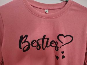 Women Top Korean Style best Friends T-shirt