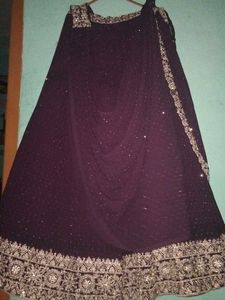Elegant Purple Lehenga