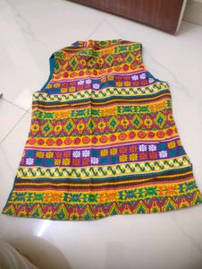 Colorful Patterned Sleeveless Vest