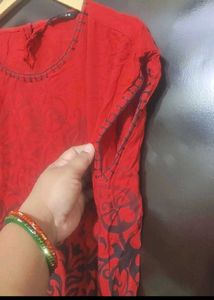Red Top Tunic For Girl Or Woman 38 Bust