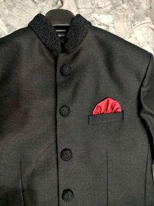 Men&#39;s Black Bandhgala Suit Jacket