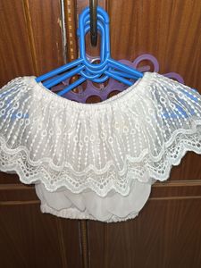 white crop top
