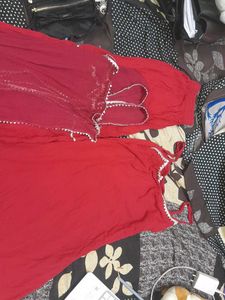 Maroon Kurta Sharara Set