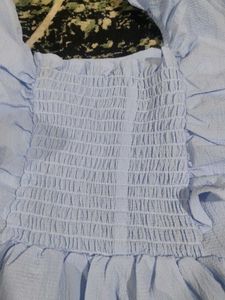 Cute Blue Ruffled Top