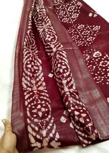 Linen Batik Saree
