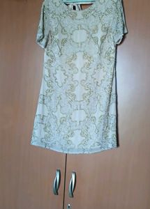 Elegant Beaded Party Dress - M Size