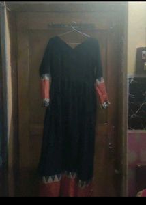 Elegant Black Anaarkali