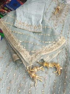 Elegant Embroidered Pakistani Suit