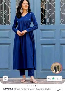 ❗️❗️❗️Brand New Elegant Blue Kurta Set