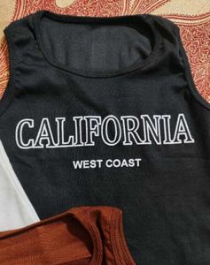 Graphic Print Tank Tops
