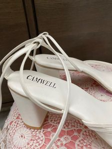 White Strappy Heels