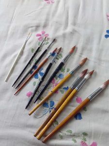 Paint Brushes Set Of10,Camel Artist Colour,Palette
