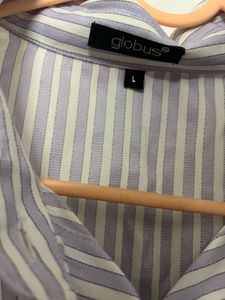 Striped Button-Down Shirt