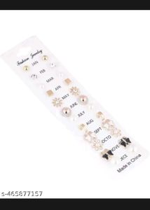 Girls Earnings (pack of 12 pairs)