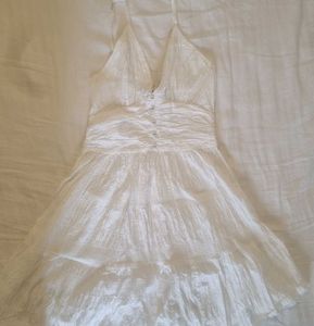 White Flowy Beach Dress