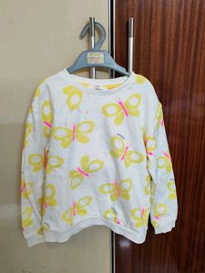 Butterfly Marks And Spencer Sweatshirt For Girls