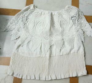 pure white colour top