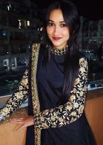 Black &amp; Gold Anarkali