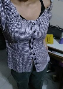 Lilac Charm Cute Peplum Top