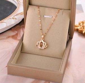 Crown Pendant Necklace