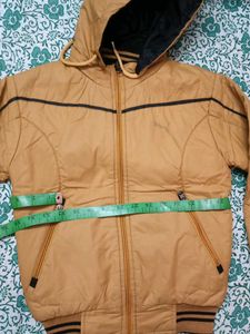 Brown Hooded Jacket