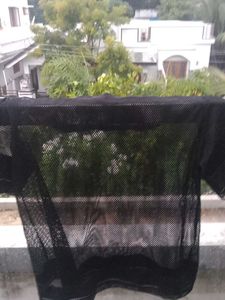 Black Mesh Top
