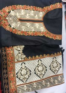 Embroidered Maroon Ethnic Suit Piece