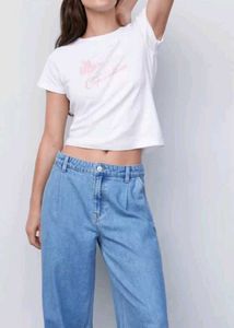 Mango Women Printed Pure Cotton Tshirt