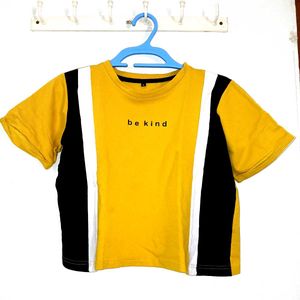 "Be Kind" Color Block Tee