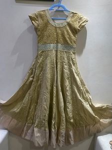 New Beige Colour Anarkali Dress