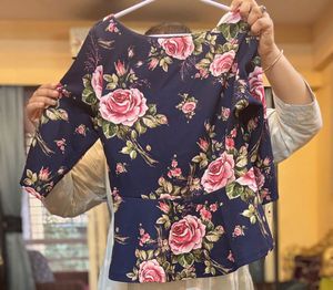 Floral Peplum Top