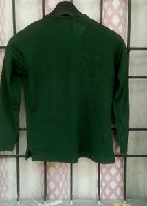 Girls' Green Long Sleeve Top