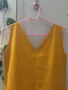 Mustard Sleeveless Top