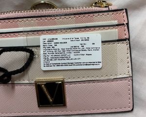 Victoria&#39;s Secret Stripe Pink Card Holder